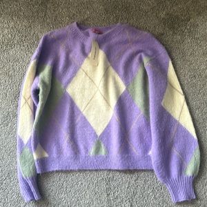 francescas purple sweater